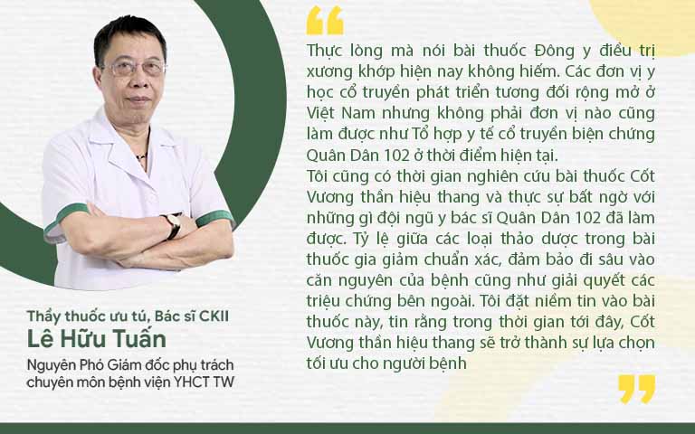 Bác sĩ Lê Hữu Tuấn đánh giá về bài thuốc