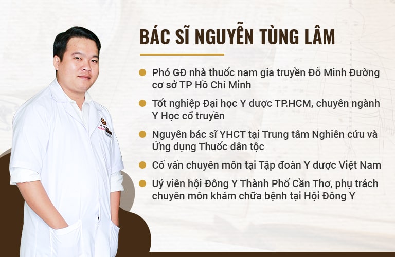 Bác sĩ Nguyễn Tùng Lâm giỏi chuyên môn, có nhiều năm kinh nghiệm
