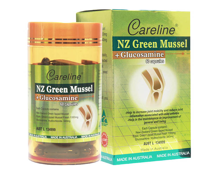 Viên uống Careline NZ Green Mussel + Glucosamine
