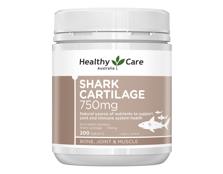 Viên uống sụn cá mập Healthy Care Shark Cartilage 750 mg
