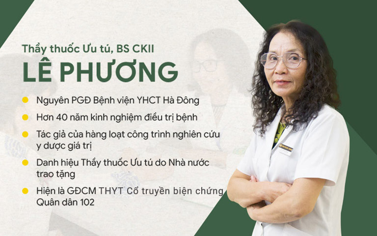 Bác sĩ Lê Phương hiện là Giám đốc chuyên môn Viện Nghiên cứu bệnh cơ xương khớp Việt Nam