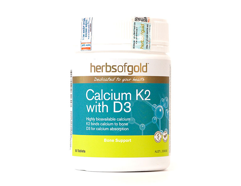 Herbs Of Gold Calcium K2 with D3 - canxi úc cho bà bầu