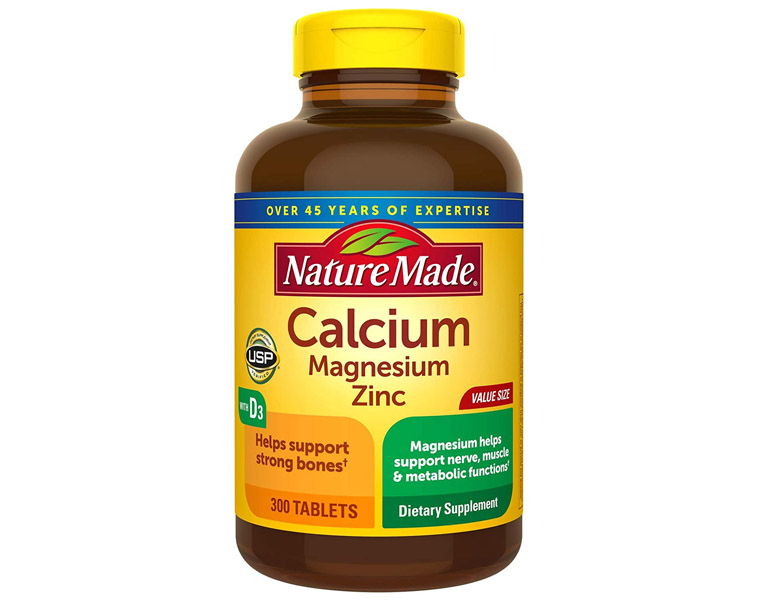 Viên uống Nature Made Calcium Magnesium Zinc bổ sung canxi cho bà bầu