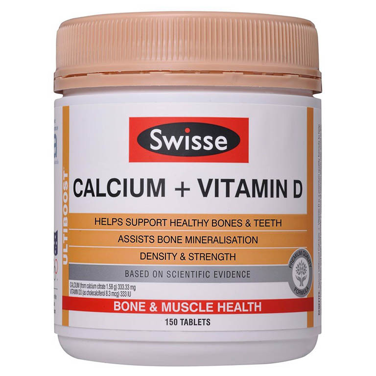 Viên uống Swisse Ultiboost Calcium + Vitamin D