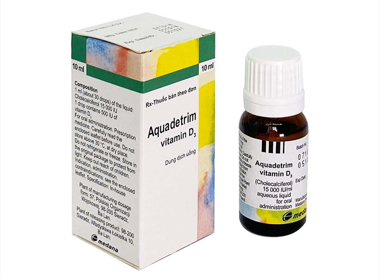 Cách dùng Aquadetrim Vitamin D3 cho trẻ sơ sinh