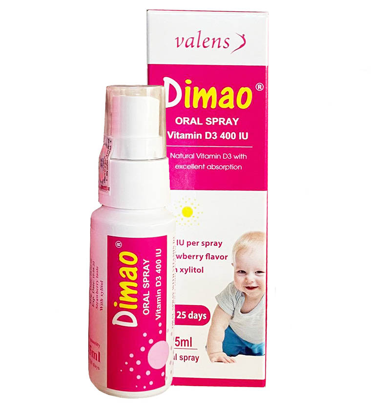 Dimao Vitamin D3 400IU dạng xịt cho trẻ em