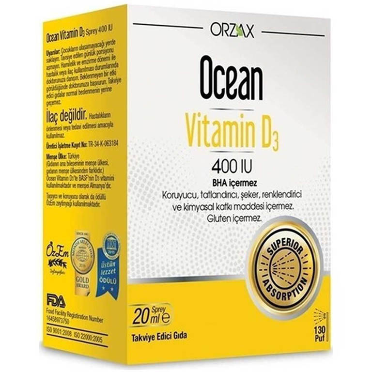 Ocean Vitamin D3 400IU