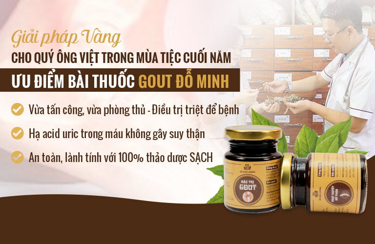Những điểm VÀNG ưu Việt của liệu trình thuốc nam chữa gout tiệc tùng cuối năm