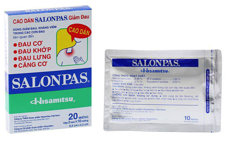 Miếng dán giảm đau Salonpas